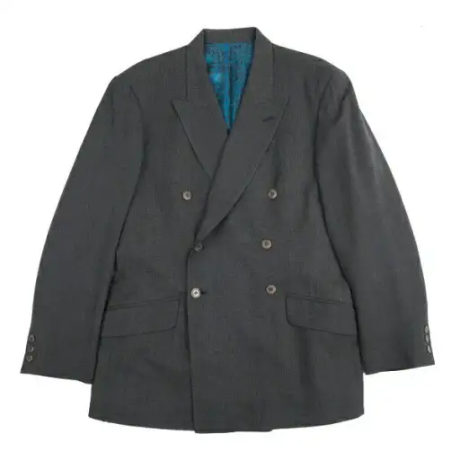 Jean Paul GAULTIER HOMME Kanji Print Jacket Charcoal Size 50