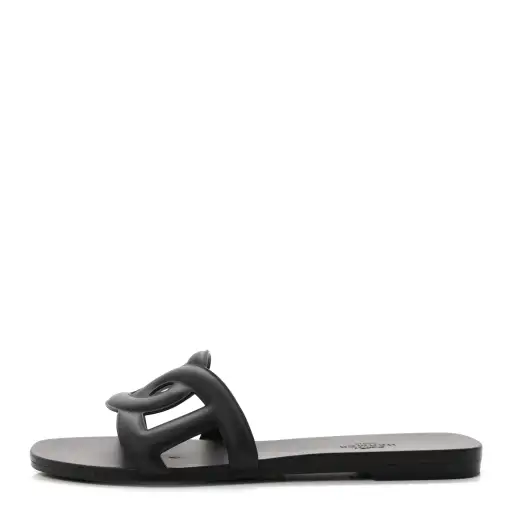 Rubber Aloha Sandals 37 Black