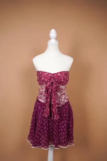 D&G Dolce & Gabbana Silk Floral Mini Dress (M)