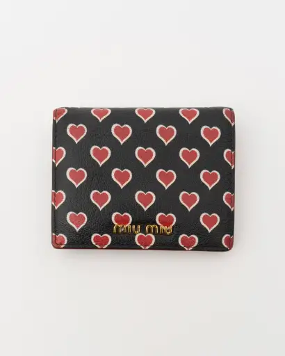 2019/2020 MIU MIU St.Cuori Heart Compact Wallet w/Box