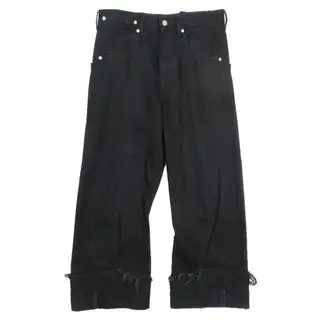 美品 MARINA YEE マリナ イー DEAN BLUE OVERSIZED JEANS TROUSERS オーバーサイズ デニムパンツ トラウザーパンツ XS ブラック メンズ 古着 中古 USED メンズのパンツ(デニム/ジーンズ)の商品詳細ページへのリンク