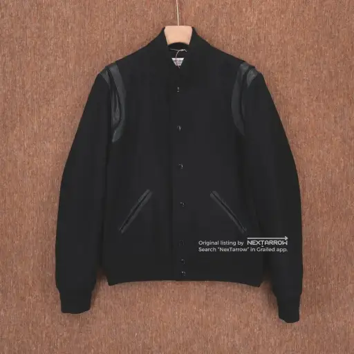Saint Laurent Slp Black Samurai Baseball Jacket 50