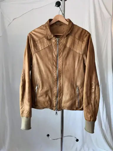 Giorgio Brato "GU-16S-7800V" Leather Jacket (46)