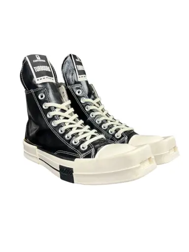 Rick Owens x Converse TURBODRK Chuck 70 High 'Black Lacquer' Size 7 Pre-Owned