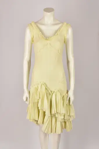 ALEXANDER MCQUEEN S/S 2005 YELLOW DRESS