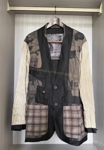 Ziggy Chen 21SS reversible spliced blazer YYYY17/2610