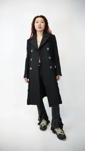 Burberry Prorsum Woman Black Trench Coat
