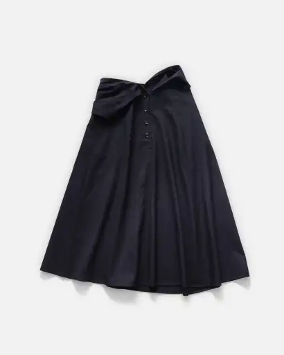 Wool Striped Design Skirt / Size: W30