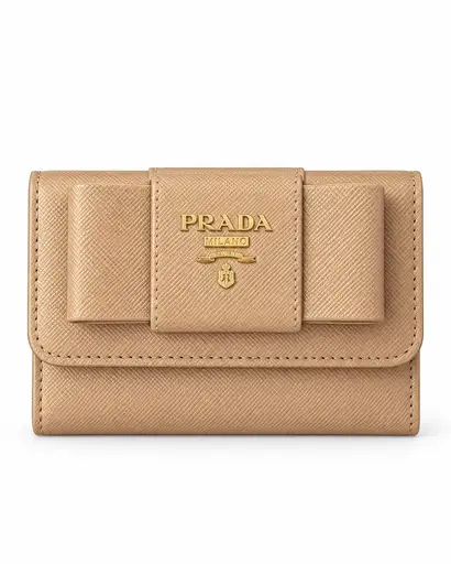 Prada rose Safiano Leder Keyholder