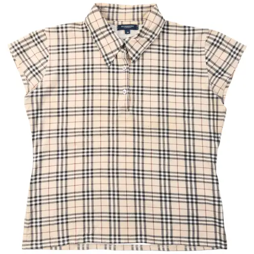 Vintage 2000s Burberry Nova Check Polo Shirt Womens Size M