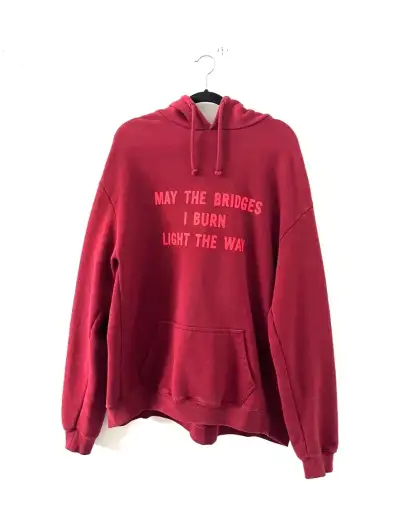 Vetements AW17 May The Bridges I Burn LTW Hoodie
