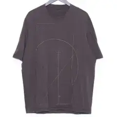 DEVOA Short sleeve cotton jersey print B サイズ2 グレー CSC-44CIB