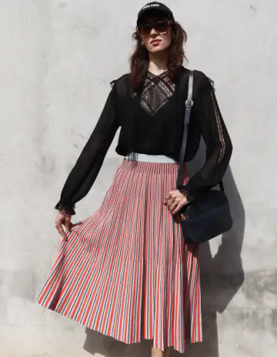 Saia de tricô listrado Proenza Schouler