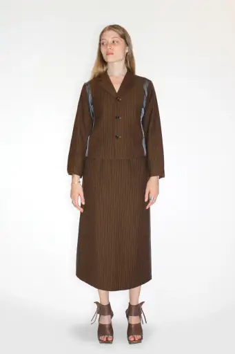 Tricot Comme Des Garçons Skirt Suit Set - AD 1995