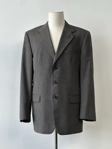 Givenchy 1990s Pure Worsted Wool Single Breasted Blazer - 42L