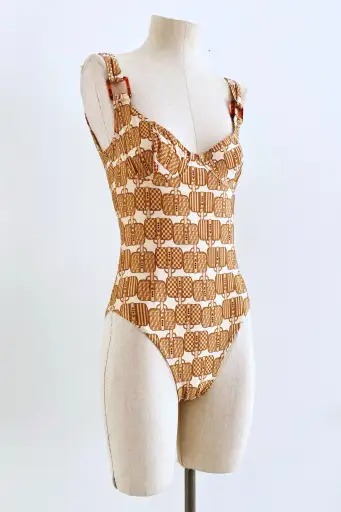 FENDI printed swimsuit