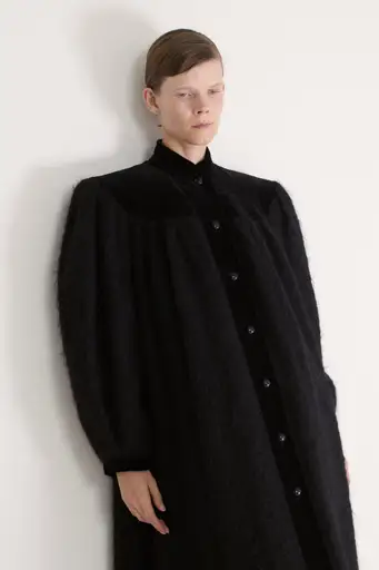 Ysl Mohair and Velvet Coat