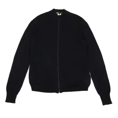 Y-3 Rib Switching Zip Up Knit Cardigan Black M