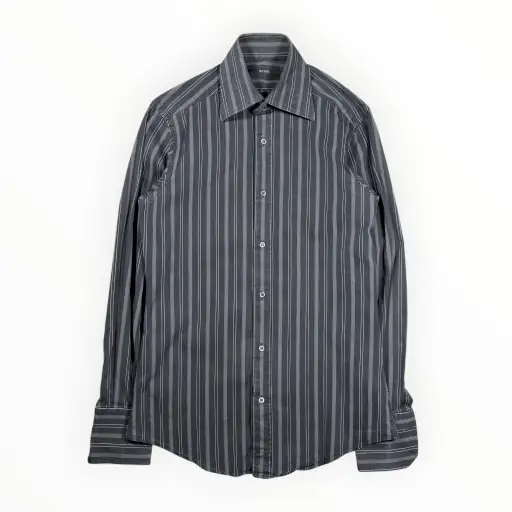 Gucci 2000s Striped Dress Shirt