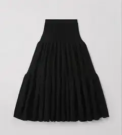 CFCL CASCADES TIERED SKIRT 黒