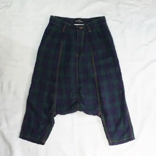 "tricot COMME des GARÇONS" tartan check sarrouel pants