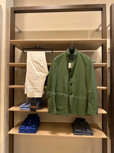 Zegna Thin Green Men's Blazer Jacket
