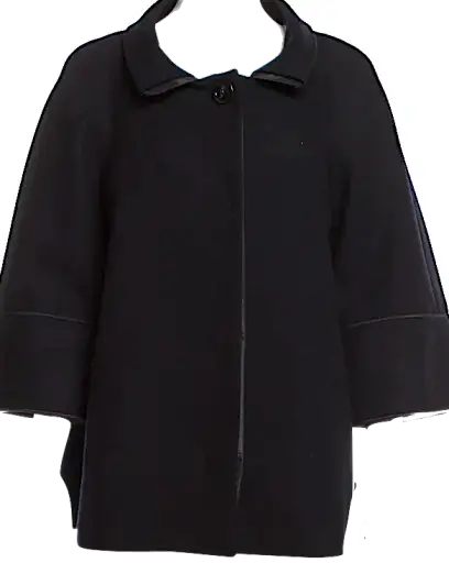 MAX MARA ITALY. Black Virgin Wool Jacket