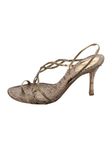 Python Animal Print Sandals