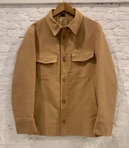 Vintage Helmut Lang 1990's Tailored Camel Moleskin Jacket