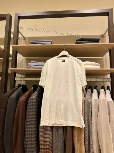 Zegna White Linen Men’s T-shirt