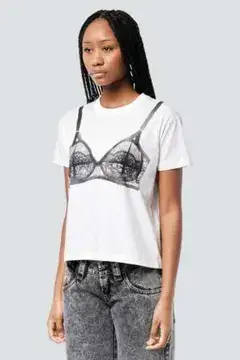 即購入可VAQUERA ヴァケラ Bra T-Shirt ブラプリント Tシャツ