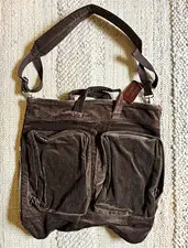 Evan Kinori Helmet Bag sumi ink corduroy