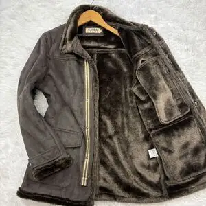 ◎美品/希少Lサイズ!!!◎KANSAI JEANS カンサイジーンズ ムートンコート ジャケット 極暖 裏ボア アウター 山本寛斎 ファー トロける肌触り