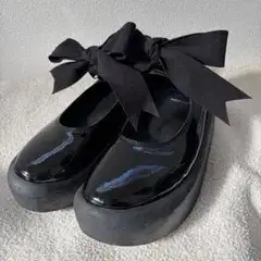 美品　TOKYO BOPPER リボン 厚底バレリーナ 22.5