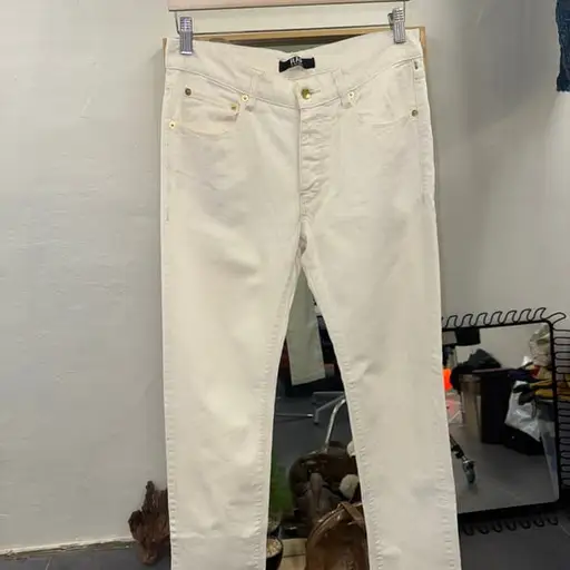 Raf Simons White Denim Jeans