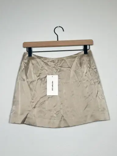 NWT! Silk Satin Mini skirt