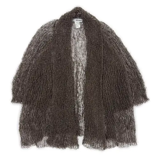 Open-Knit Cotton Cardigan