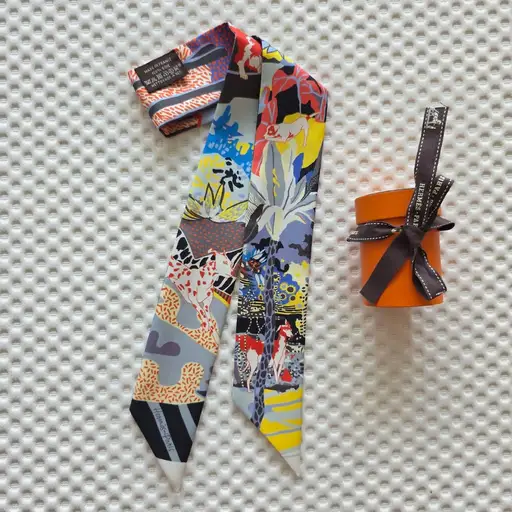 Hermès Twilly En Liberté – Seide – Wie Neu mit Box