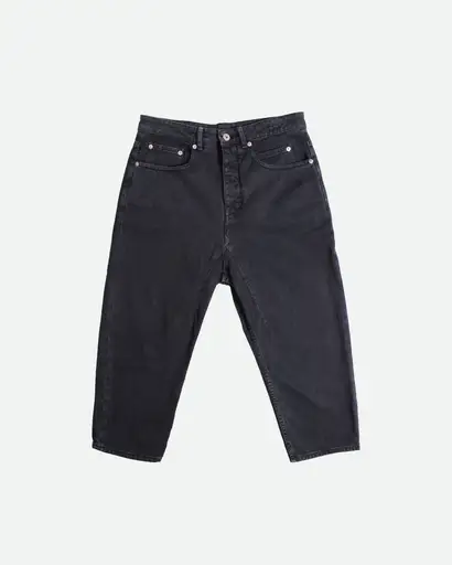 Rick Owens DRKSHDW - SS20 Collapse Cropped Jeans - IT 25/US 25 - Black