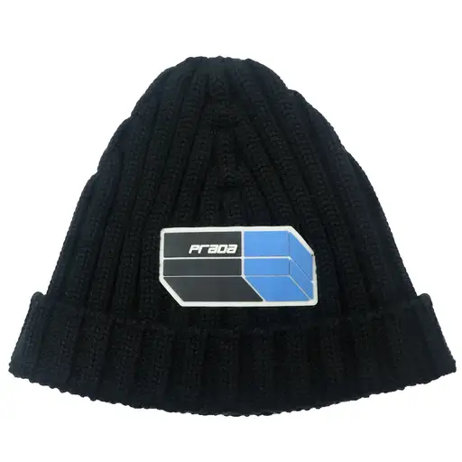 PRADA RubberLogoBeanie