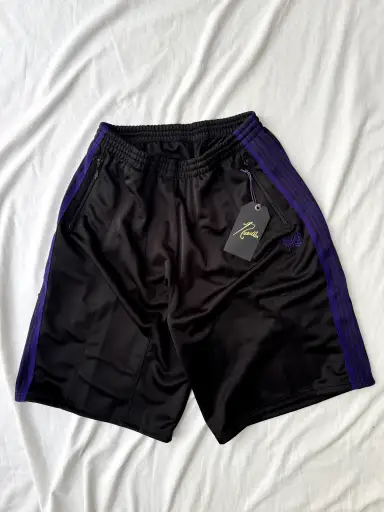 Needles X LHP H.D Track Shorts - Black/Purple