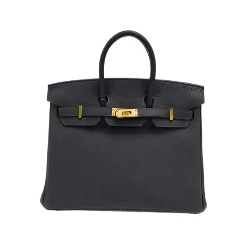 HERMES Birkin 25 Tweed(3Y) Togo Leather Stamp U,2022