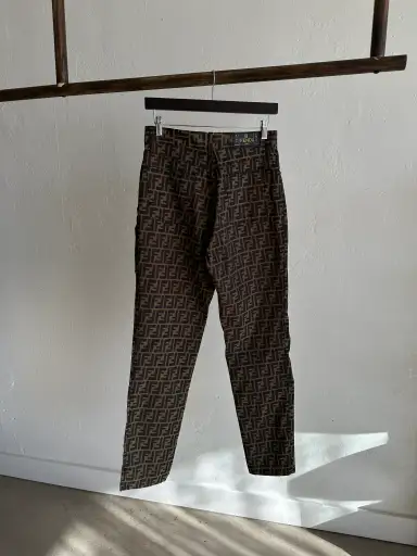 Fendi 90s Zucca Pattern Pants