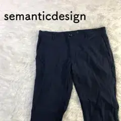 semantic design メンズ カジュアルパンツ ネイビー Lサイズ