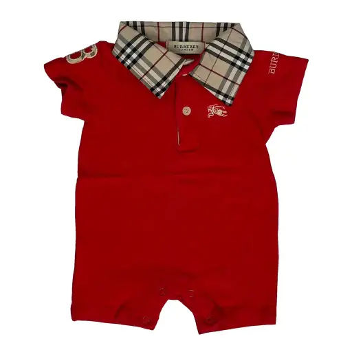 Age 3-6 Months Burberry Overalls - 3XS Red Cotton