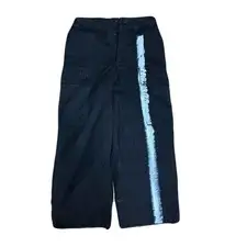 Marc Le Bihan French Military Cargo Pants Black Cotton M Double Face Vintage