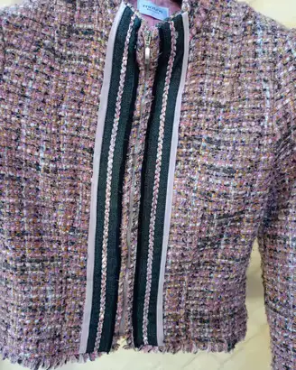 Giacca Twed Bouclé, Vintage/Style Chanel -Donna