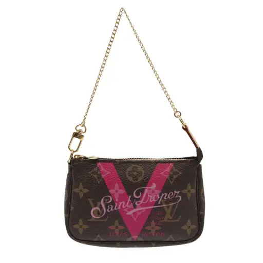 Louis Vuitton Pochette Accessoires Nm Limited Edition V Monogram Canvas Brown Canvas Clutche & Pouche Bag (Pre-Owned)