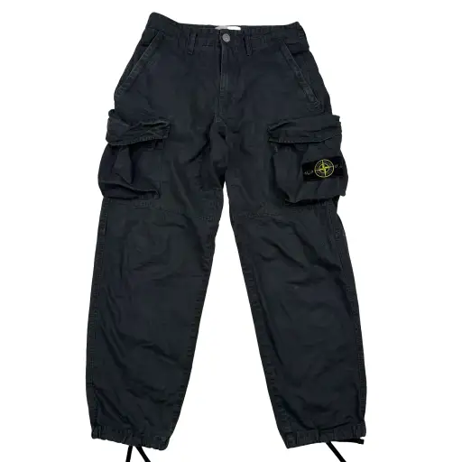 Stone Island x Supreme 2022 Ice Camo Grey Cargo Trousers - 30"