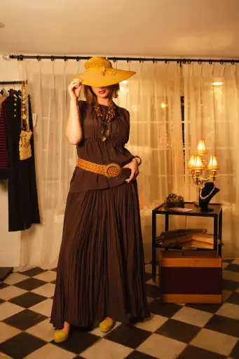 Lanvin Cocoa Sleeveless Top